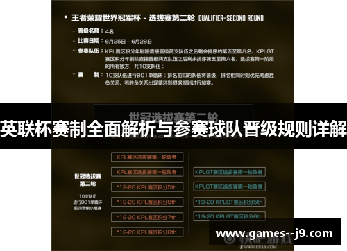英联杯赛制全面解析与参赛球队晋级规则详解