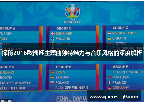 探秘2016欧洲杯主题曲独特魅力与音乐风格的深度解析 探秘2016欧洲杯主题曲独特魅力与音乐风格的深度解析