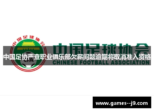 中国足协严查职业俱乐部欠薪问题逾期将取消准入资格